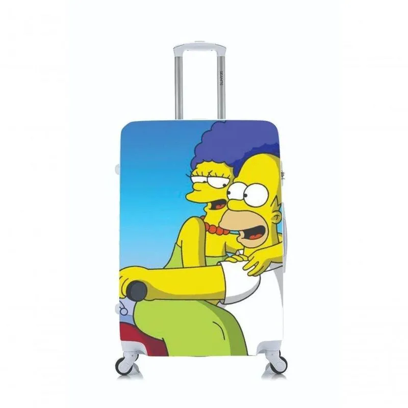 Capa Protetora Para Mala Grande Casal Simpsons