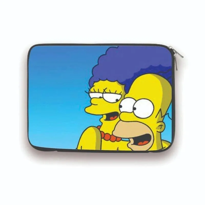 Capa Case Notebook 14 Personalizado Casal Simpsons