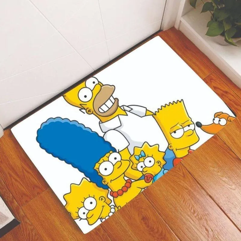 Tapete Capacho Personalizado Decorativo Família Simpsons