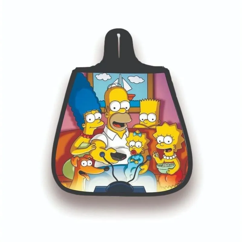 Lixo Car Lixeira Carro Neoprene Simpsons Assistindo Tv