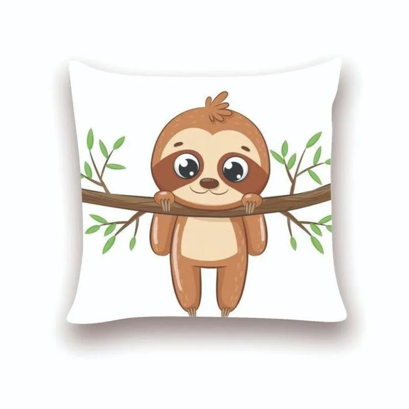 Almofada Decorativa 40x40 Cheias Infantil Bicho Preguiça