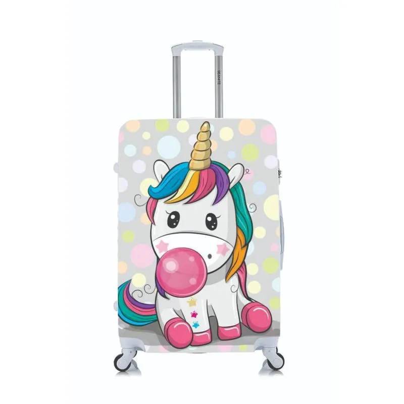 Capa Protetora Mala Viagem Personalizada Pequena Unicórnio