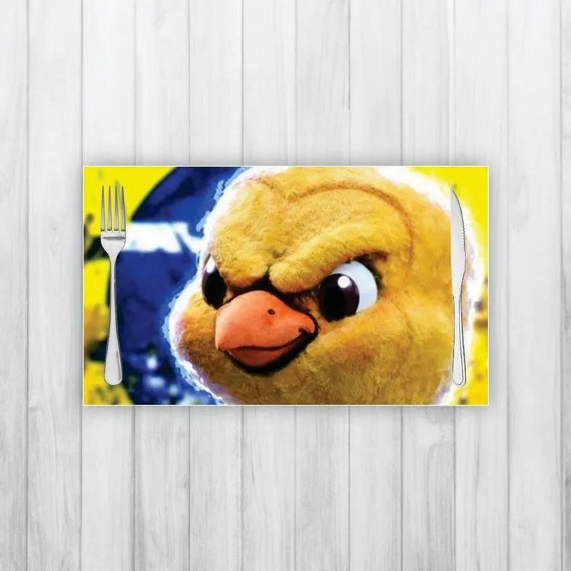 Jogo Americano 2 Un Retangular Neoprene Mascote Do Brasil
