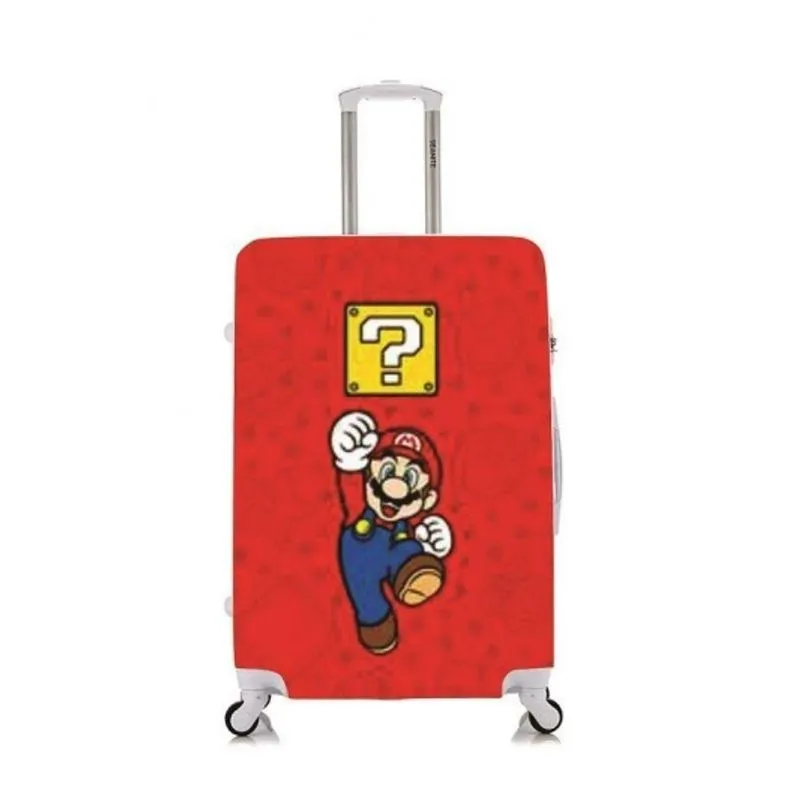 Capa Protetora Para Mala Viagem Personalizada Grande Mário World
