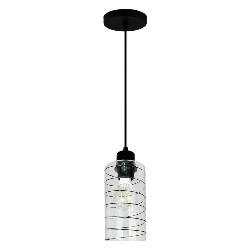 Luminária Pendente Teto Moderno Track Linhas Quarto Sala