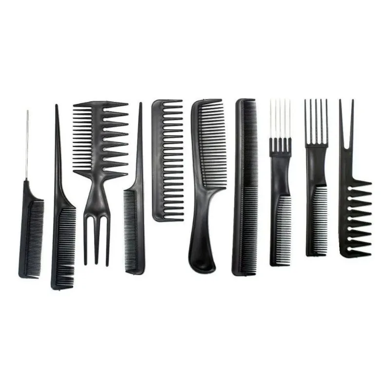 3x Kit 10 Pentes De Corte Modelador Para Barbeiro E Cabeleir