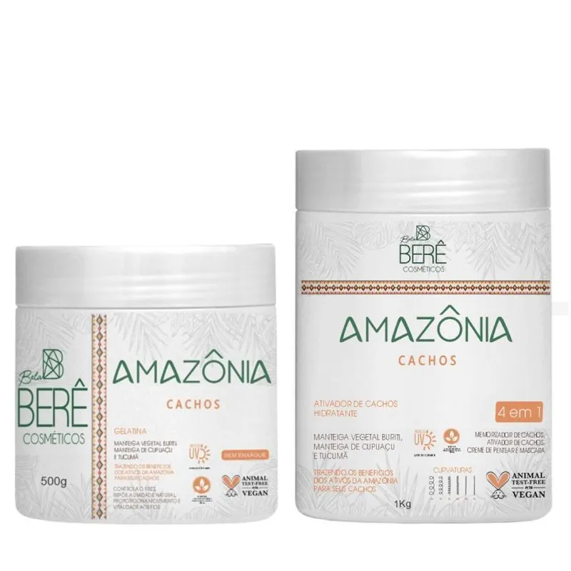 Ativador + Gelatina Cachos Da Amazônia Bela Berê.