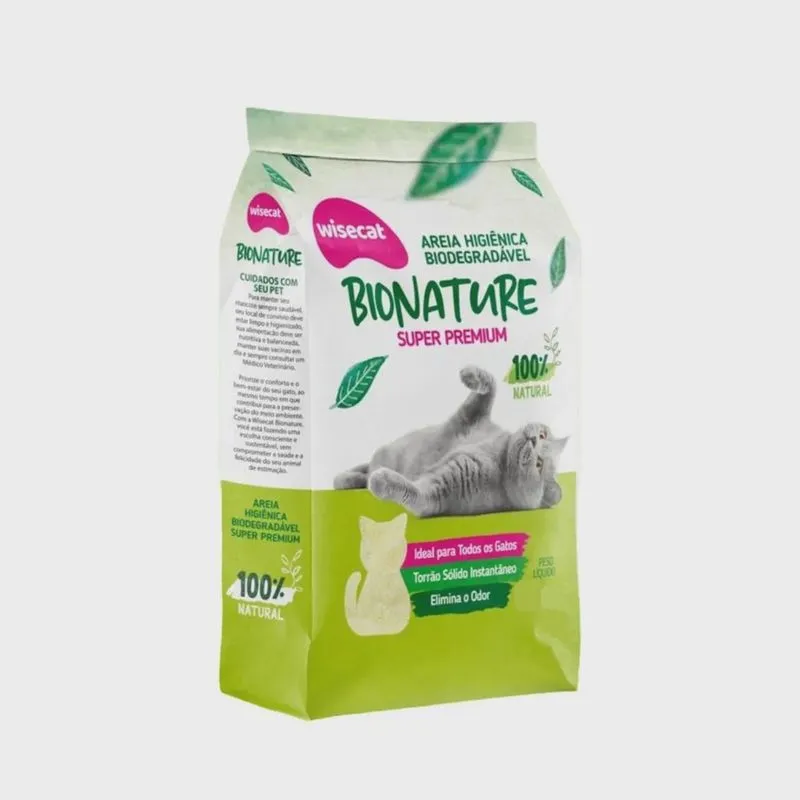 Areia Higiênica Para Gatos Bio Nature - 4Kg