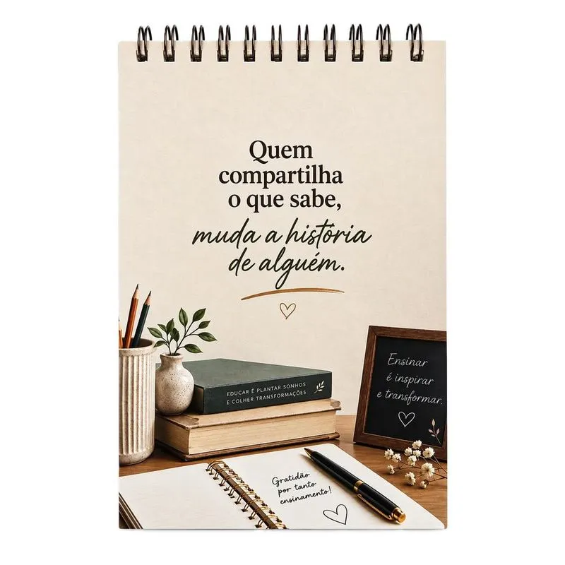 Bloco De Anotações Compartilha 10x15cm