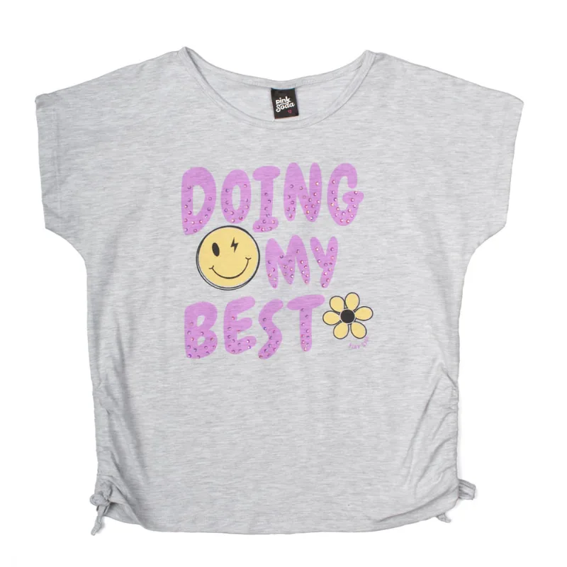 Blusa Infantil Boca Grande Cinza Claro - 14