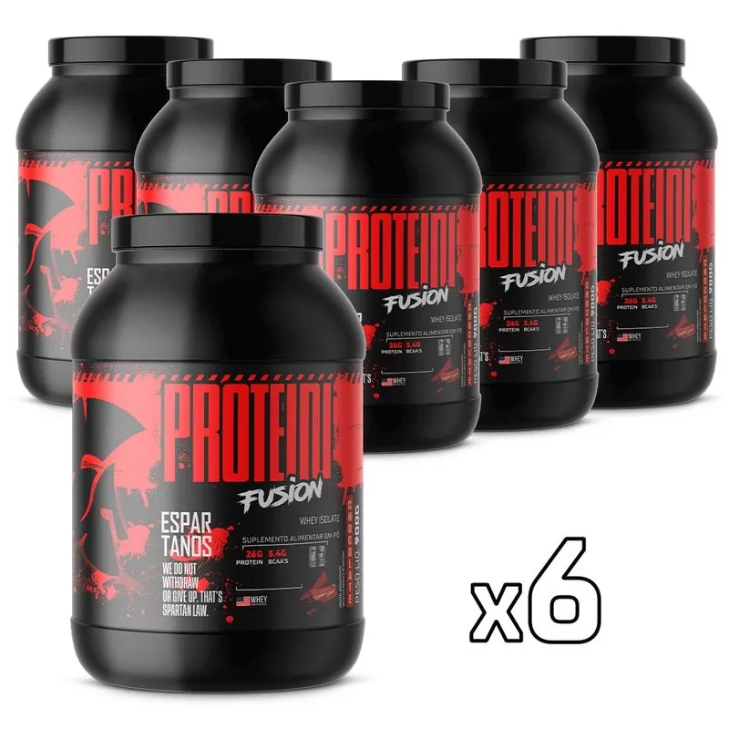 6x Whey Protein Fusion Isolate 900g - Kit Atacado Cx Fechada