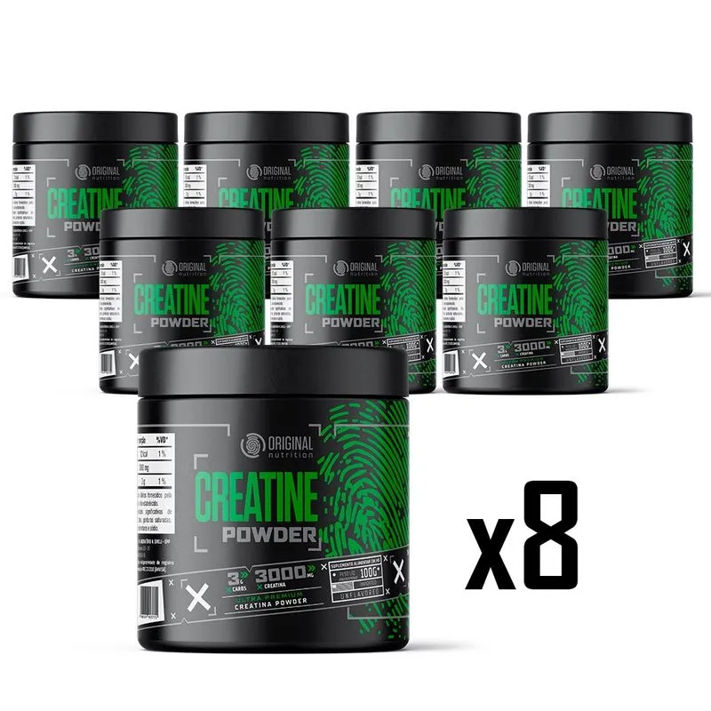 Kit 8x Creatina Powder 100g - Original Nutrition