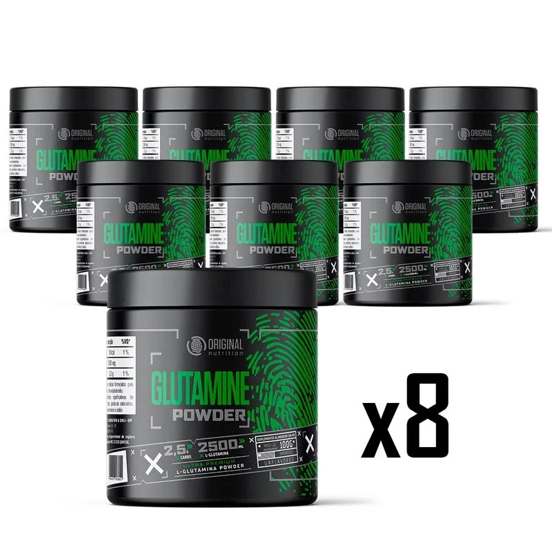 Kit 8x Glutamina on Powder 100g - Original Nutrition