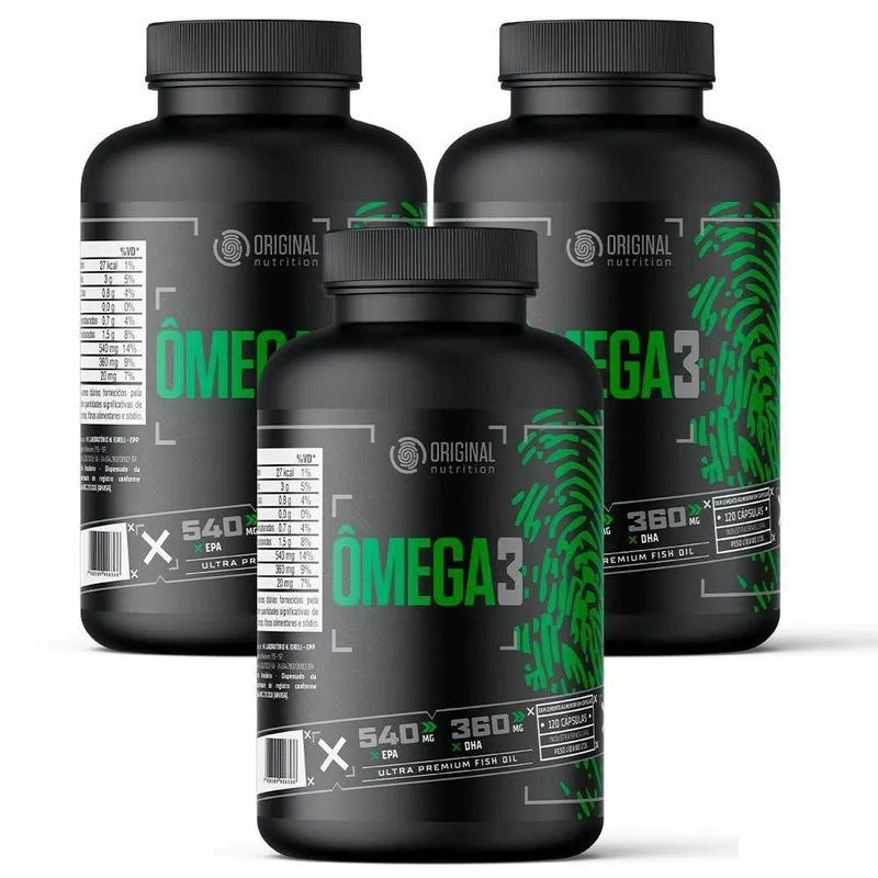 Kit 3x Ômega 3 120 Cáps - Nutrition