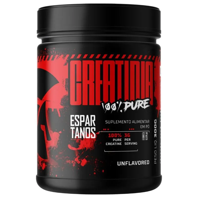Creatina Monohidratada 100% Pure 300g - Espartanos