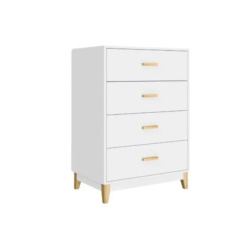 Comoda Legno 4 Gavetas Branco 70x99x45 - Movelbento