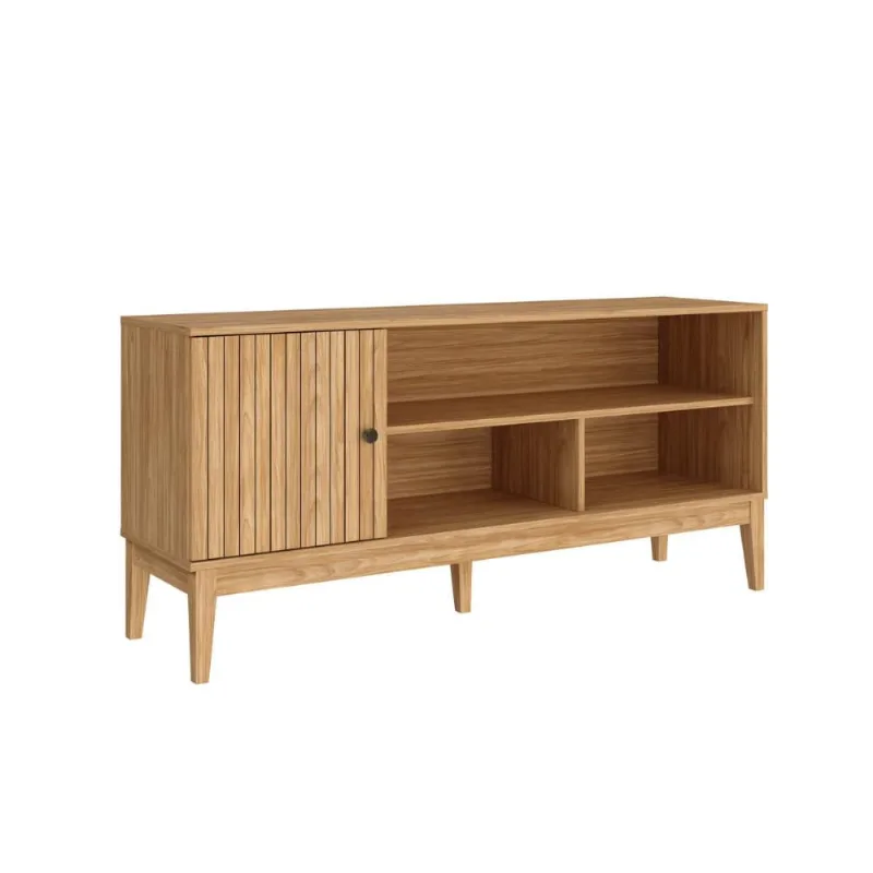 Rack com 1 Porta e 1 Prateleira para TV de até 55 Polegados MDP Mel MB 1056 Movelbento - Movelbento