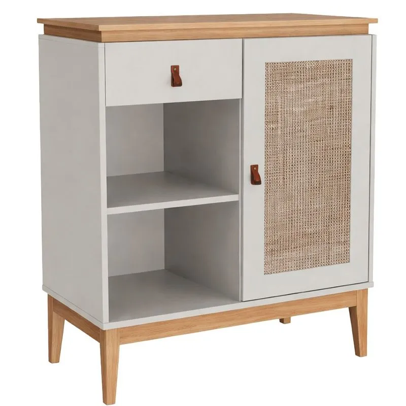 Aparador Movelbento Trama Mel Com Off-White MB 1001- 8453467