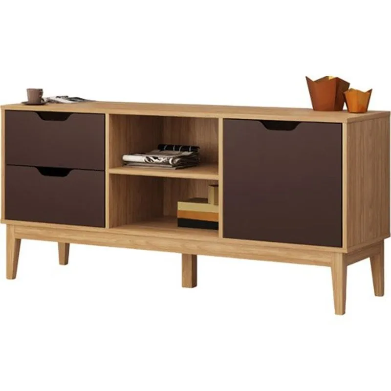 Rack 1 Porta 2 Gavetas Movelbento Mel Avelã MB1096