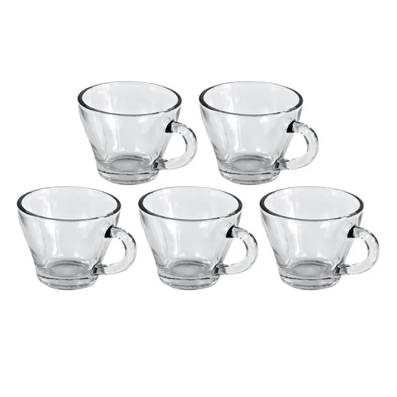 Conjunto Com 5 Xícaras De Vidro Morocco 90ml - Wp Connect