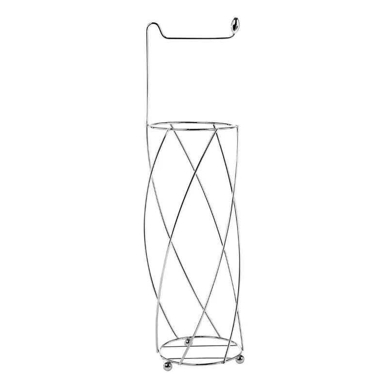 Suporte Papel Higiênico Em Aço Cromado Formato Espiral - Wp