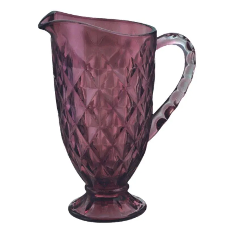 Jarra Vitral Verre Em Vidro Super Luxo 1,2 L - Wp - Marsala