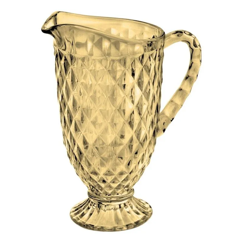 Jarra Verre De Vidro Na Cor Âmbar Para Sucos 1,2l -wp