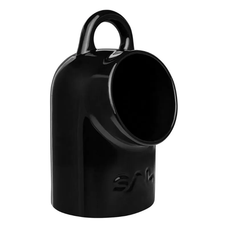 Saleiro Gourmet De Porcelana Para Bancada 25x14cm - Preto