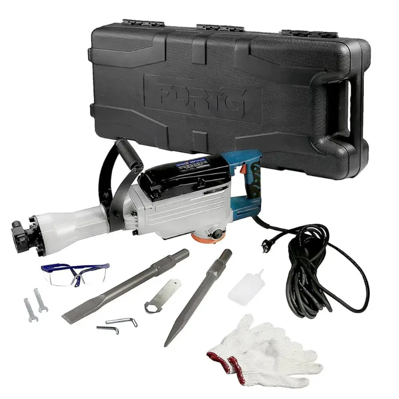 Martelo Demolidor Rompedor 14,2Kg 55J 1300W 220V com Maleta
