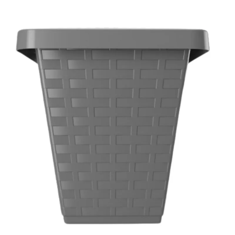 Vaso Cachepot Prata Para Plantas Temperos Flores Rattan 3 L