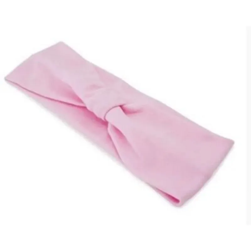 Faixa Para Cabelo Headband Modelo Turbante Cor Rosa Bailarina