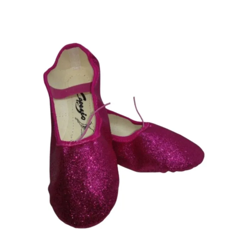 Sapatilha Glitter Pink Ballet Meia Ponta Tamanho 39 Bailarina