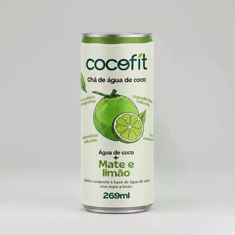 Chá Água De Coco Mate Limão Cocofit 269ml - 6un
