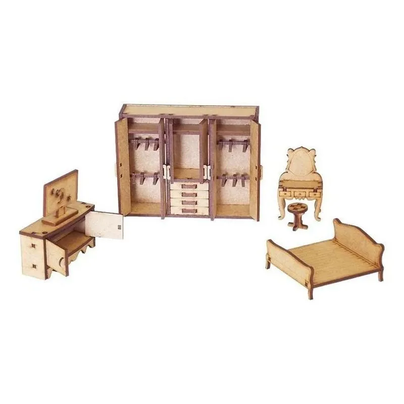 Kit Miniaturas Quarto De Casal K2000