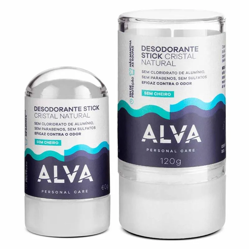 Kit 1x Desodorante Stick 120g 1x Desodorante Stick 60g Alva