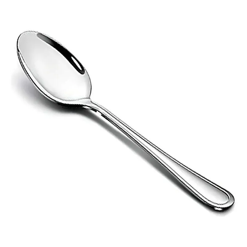 Kit 12 Colheres Sopa Mesa Inox Grande - Talher Faqueiro Jogo