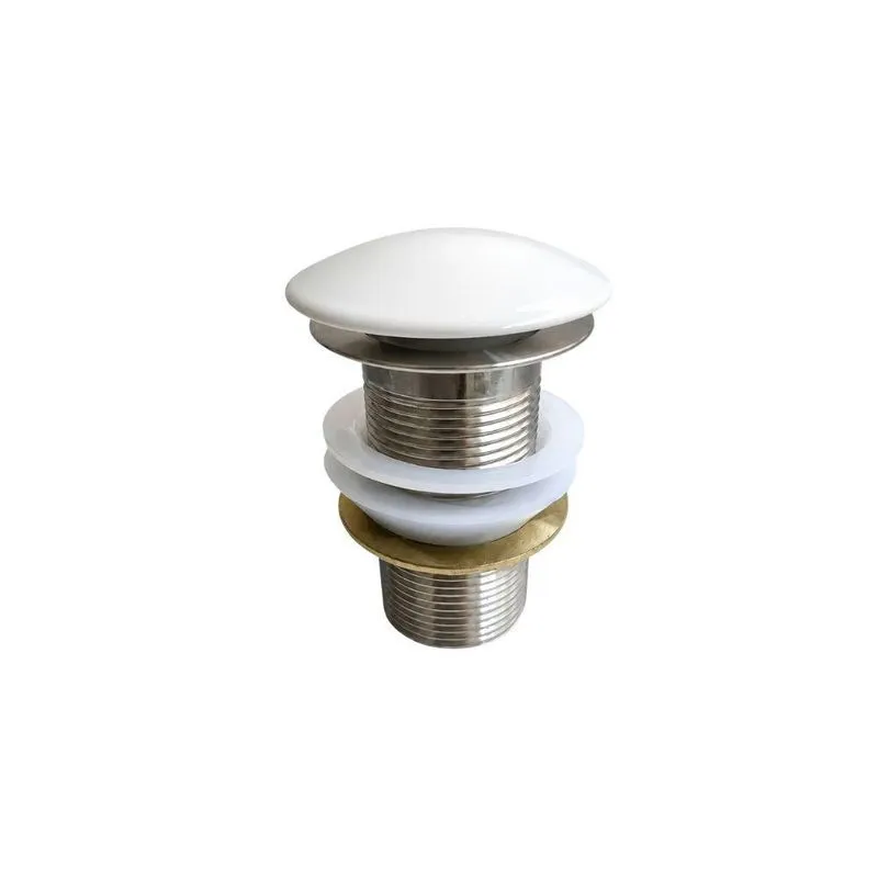Válvula Click Com Sistema De Fechamento E Vedação Contra Odores Branco Inox 1.1-4