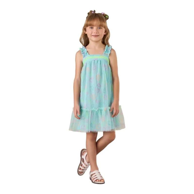 Vestido mon sucré infantil fresquinho lovely cats 3125176