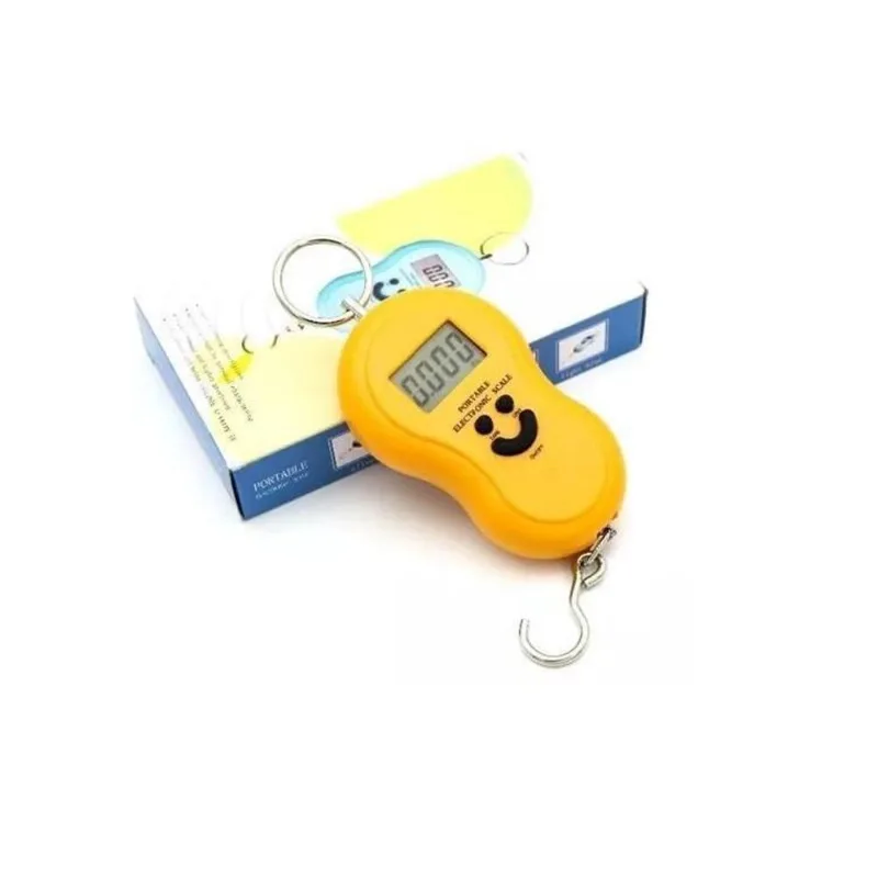 Balança Digital Portátil Até 50kg Cor Amarelo