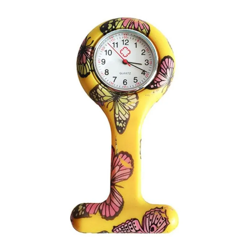Relógio Para Enfermagem Medicina Silicone Broche Lapela