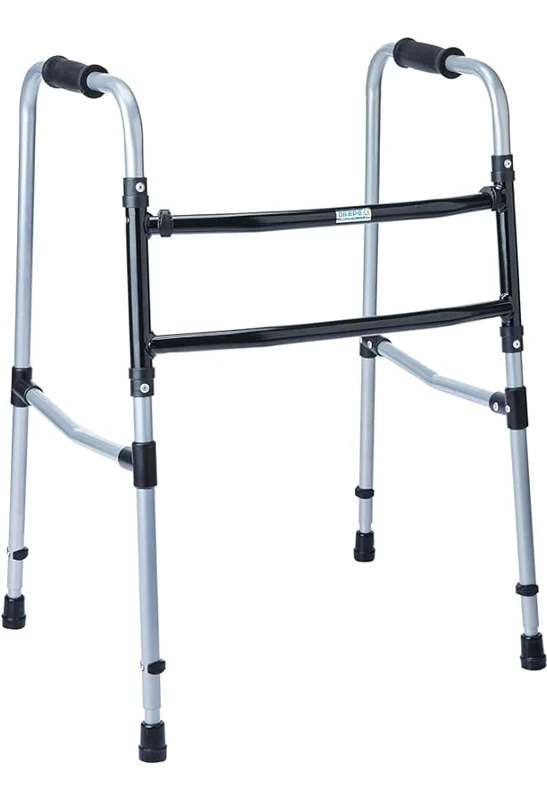 Andador 3 Barras Dobrável Regulavel Fixo Alumínio 100Kg - Supermedy - Supermedy