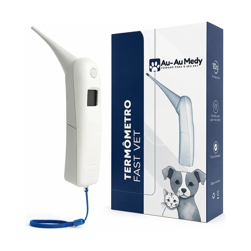 Termômetro Digital Veterinário - Fastvet Au-au Medy - Supermedy - Supermedy