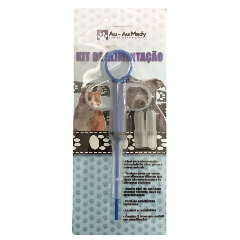 Seringa Alimentador Kit Alimentação Pet Uso Veterinário
