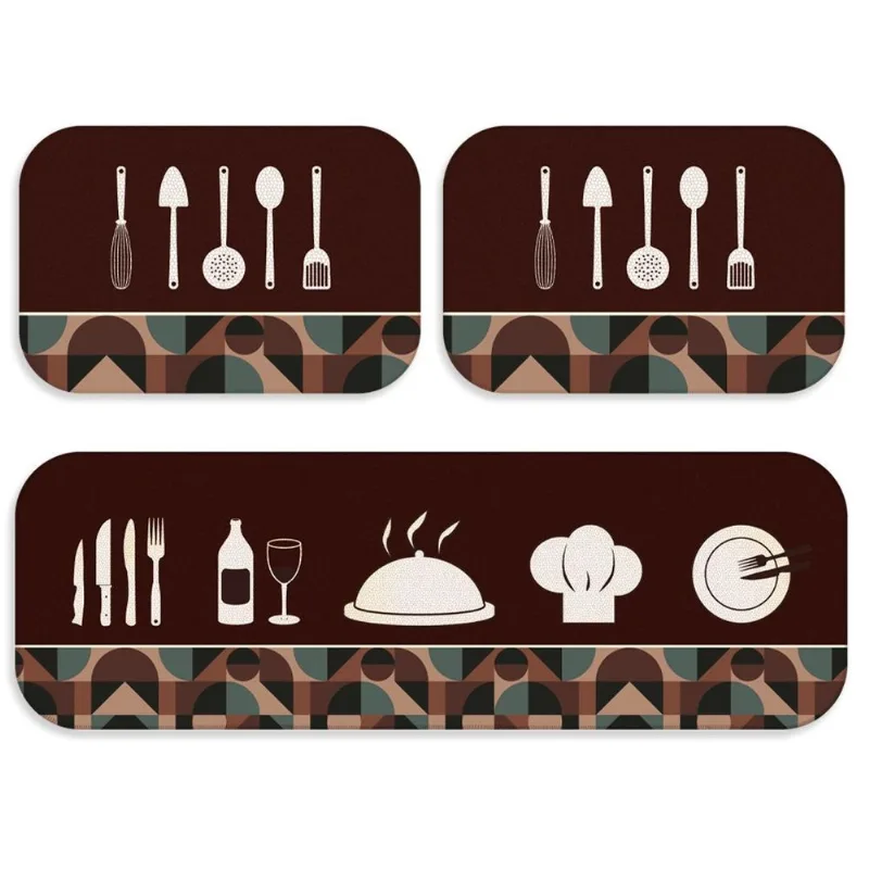Kit Tapete De Cozinha Gastronomic Único