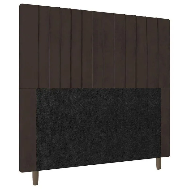 Cabeceira Cama Box Casal Nala 140cm Linho Marrom - Abmaza