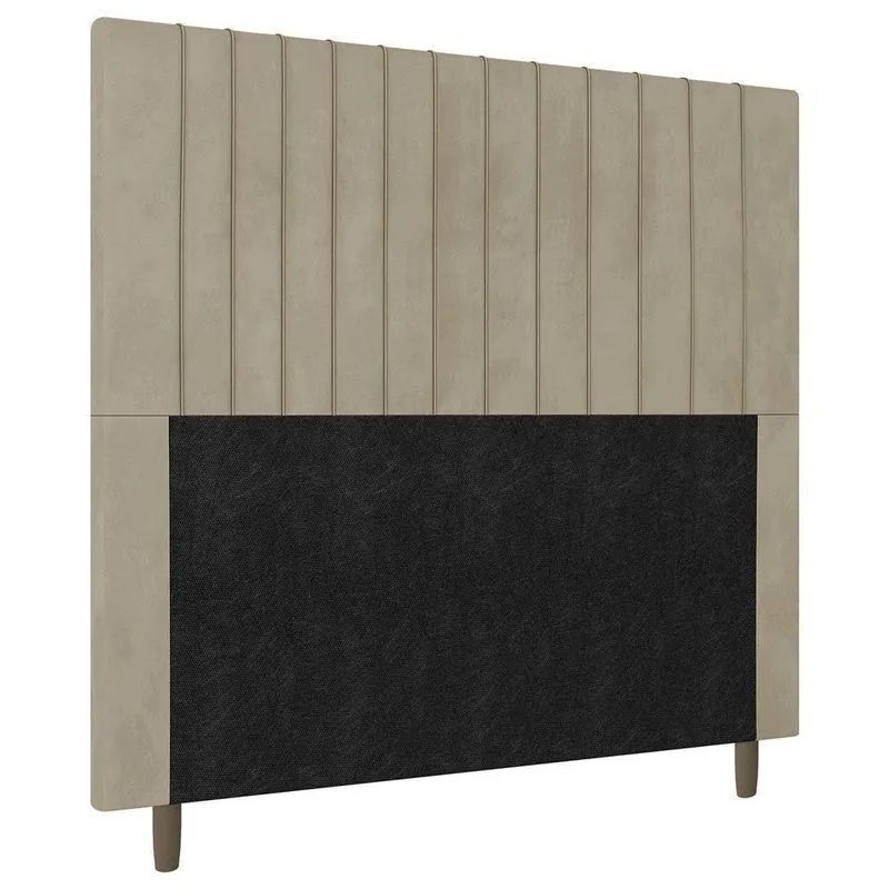 Cabeceira Cama Box Casal King Size Nala 195cm Corano Bege