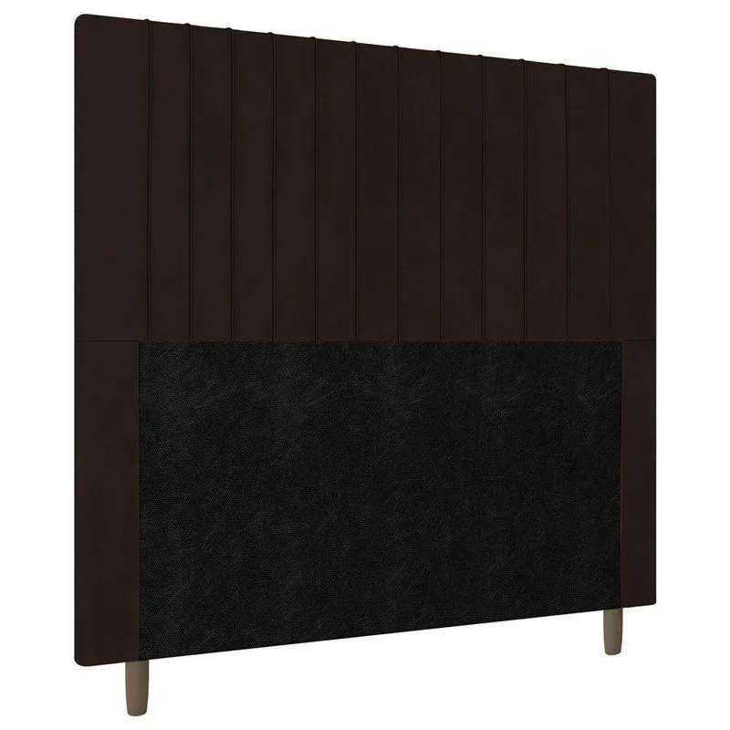 Cabeceira Cama Box Casal King Size Nala 195cm Corano Marrom