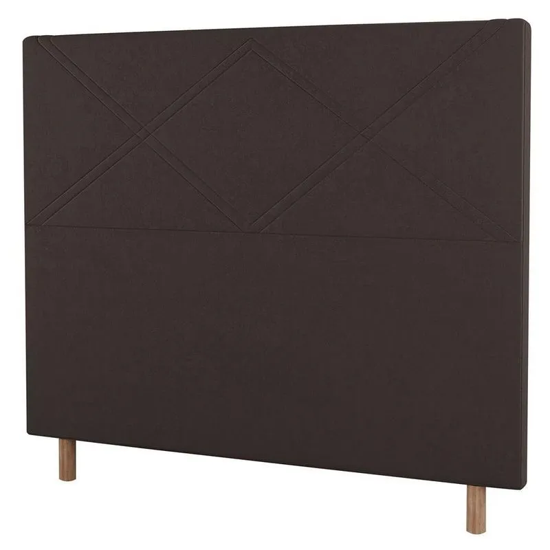 Cabeceira Cama Box Casal Cairo 140cm Linho Marrom - Abmaza
