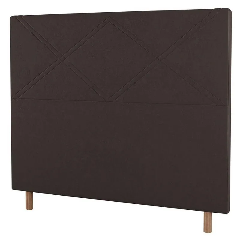 Cabeceira Cama Box Casal Queen Size 160cm Suede Marrom