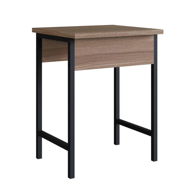 Banqueta Estilo Industrial Base Aço A05 Montana/Preto